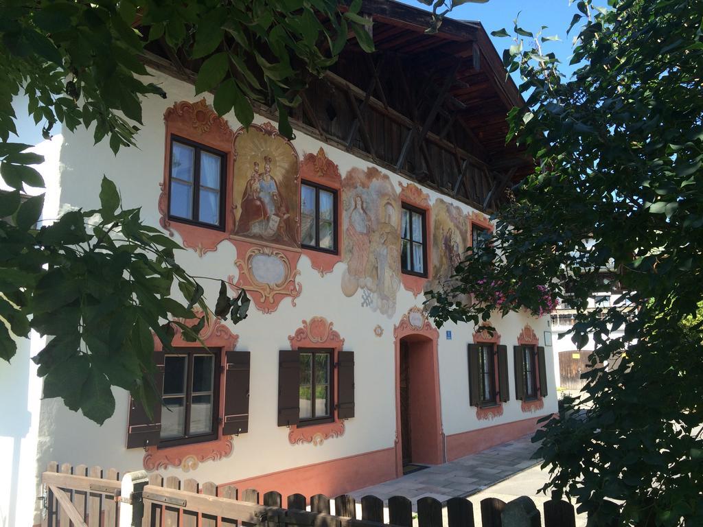 Ferienwohnungen Im Lueftlmalereck, Mussldomahaus Oberammergau Exterior foto
