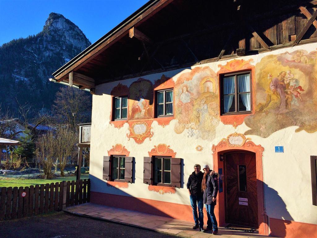 Ferienwohnungen Im Lueftlmalereck, Mussldomahaus Oberammergau Exterior foto